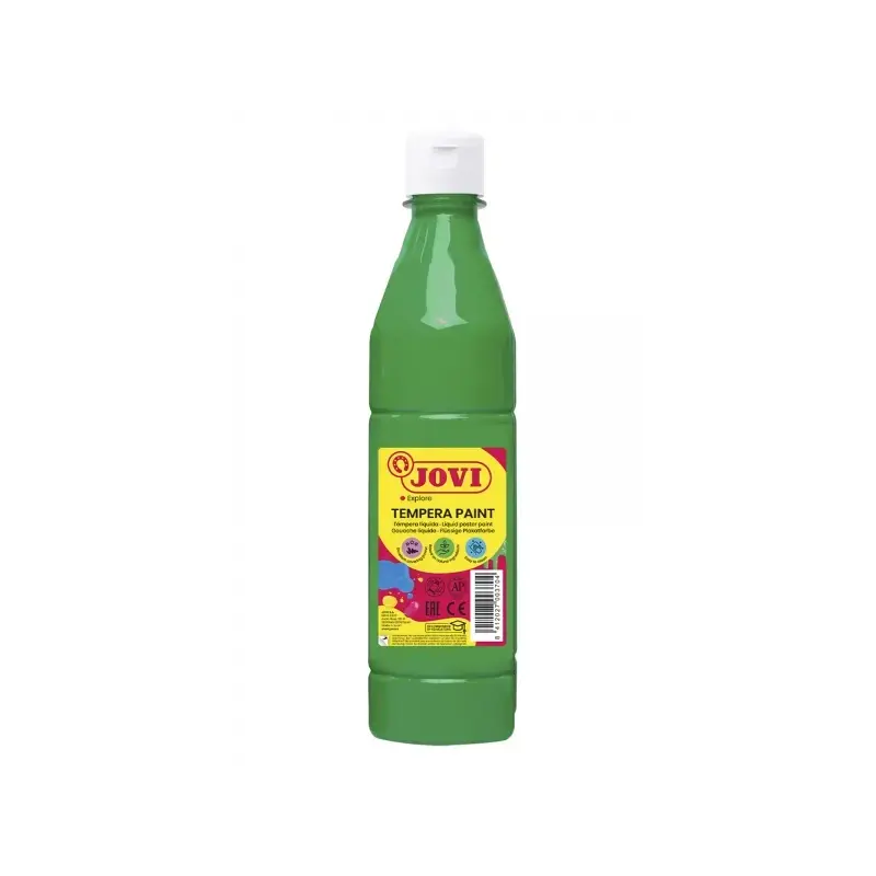 Jovi Tempera Paint Tempera Liquida 500ml - Base Agua - Lista para Usar - Alto Poder Cubriente - Secado Rapido - Excelente Fluide