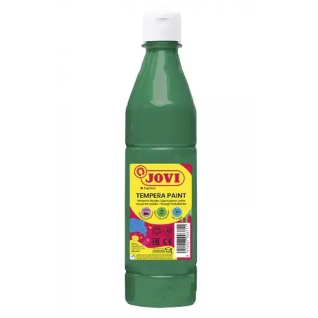 Jovi Tempera Paint Tempera Liquida 500ml - Base Agua - Lista para Usar - Alto Poder Cubriente - Secado Rapido - Excelente Fluide