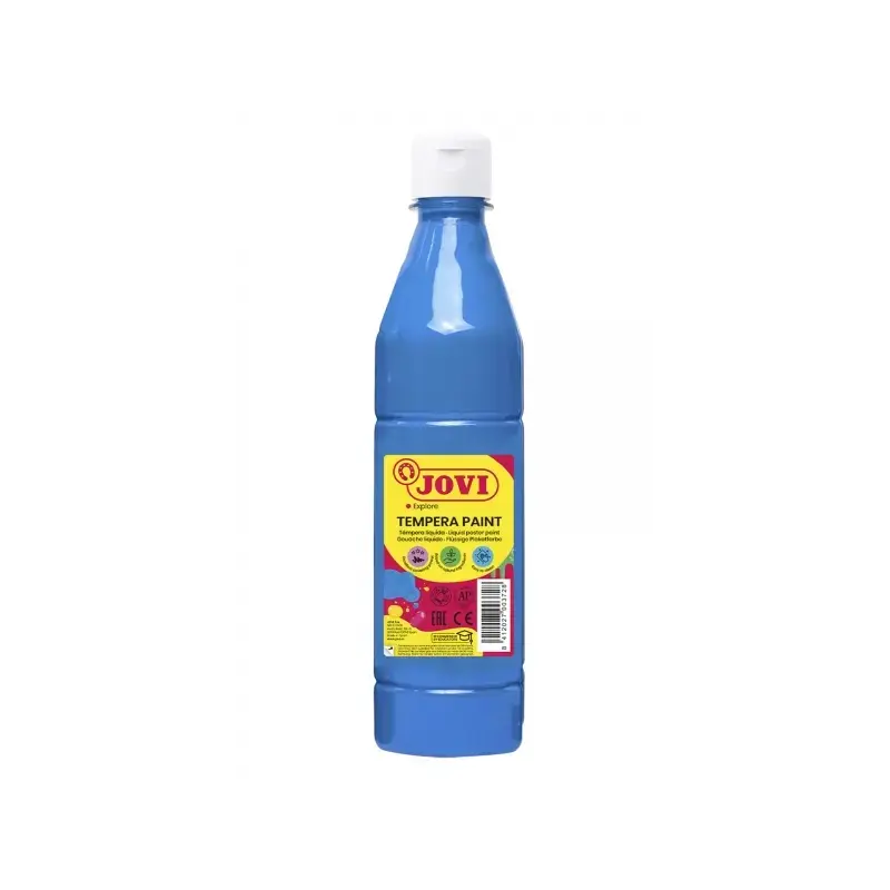 Jovi Tempera Paint Tempera Liquida 500ml - Base Agua - Lista para Usar - Alto Poder Cubriente - Secado Rapido - Excelente Fluide