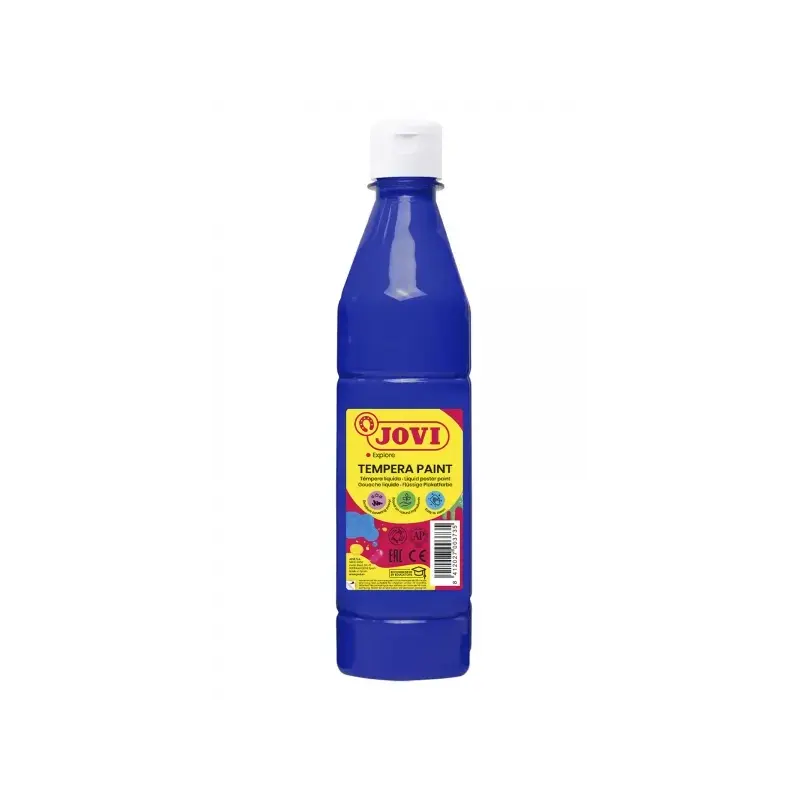 Jovi Tempera Paint Tempera Liquida 500ml - Base Agua - Lista para Usar - Alto Poder Cubriente - Secado Rapido - Excelente Fluide