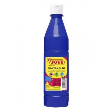 Jovi Tempera Paint Tempera Liquida 500ml - Base Agua - Lista para Usar - Alto Poder Cubriente - Secado Rapido - Excelente Fluide