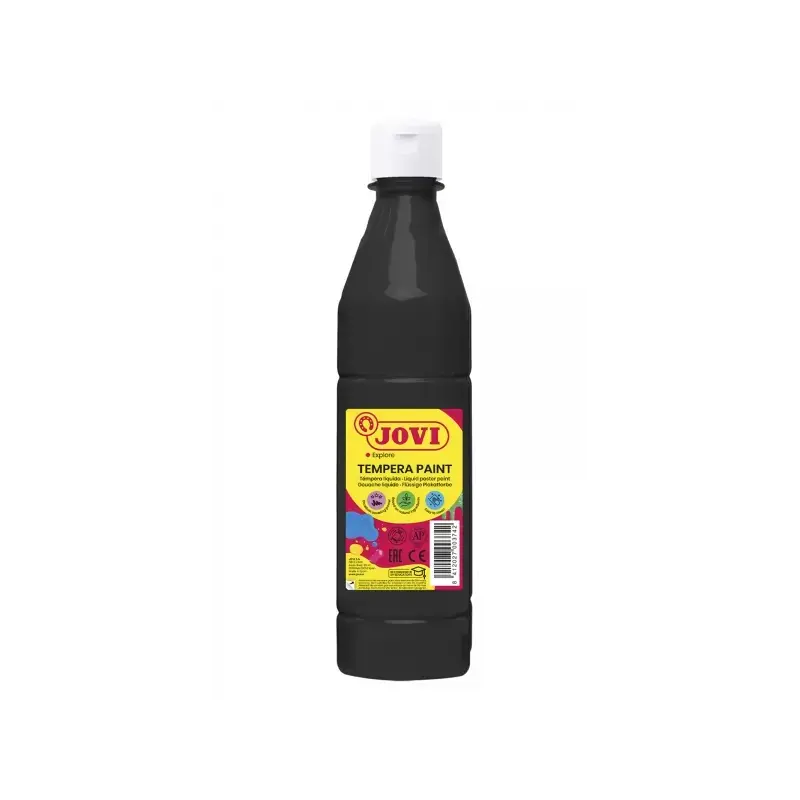 Jovi Tempera Paint Tempera Liquida 500ml - Base Agua - Lista para Usar - Alto Poder Cubriente - Secado Rapido - Excelente Fluide