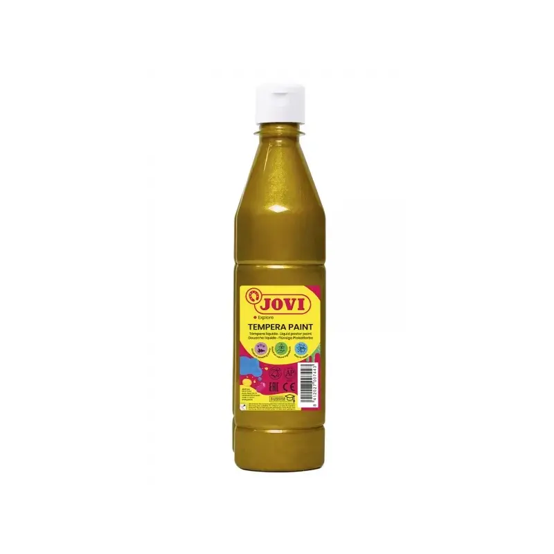Jovi Tempera Paint Tempera Liquida 500ml - Base Agua - Lista para Usar - Alto Poder Cubriente - Secado Rapido - Excelente Fluide