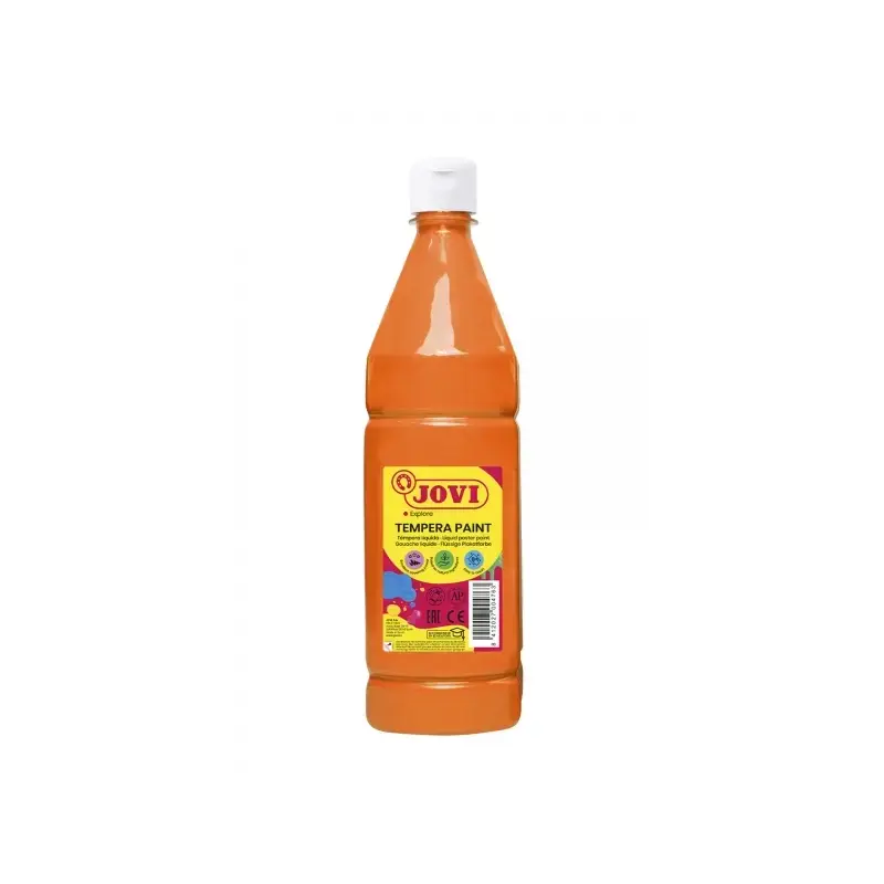 Jovi Tempera Paint Tempera Liquida 1000ml - Base Agua - Lista para Usar - Alto Poder Cubriente - Secado Rapido - Excelente Rendi