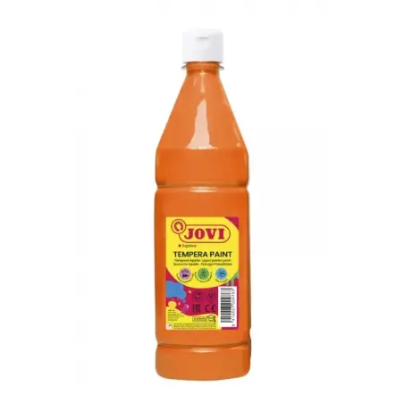 Jovi Tempera Paint Tempera Liquida 1000ml - Base Agua - Lista para Usar - Alto Poder Cubriente - Secado Rapido - Excelente Rendi