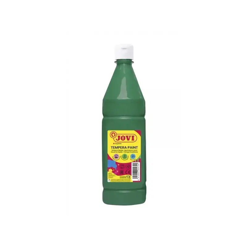 Jovi Tempera Paint Tempera Liquida 1000ml - Base Agua - Lista para Usar - Alto Poder Cubriente - Secado Rapido - Excelente Rendi