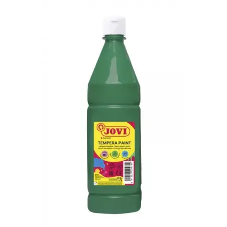 Jovi Tempera Paint Tempera Liquida 1000ml - Base Agua - Lista para Usar - Alto Poder Cubriente - Secado Rapido - Excelente Rendi