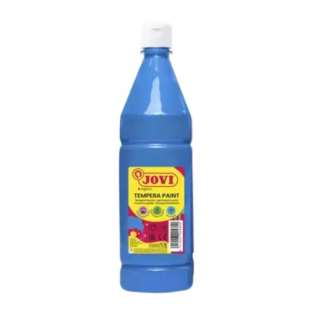 Jovi Tempera Paint Tempera Liquida 1000ml - Base Agua - Lista para Usar - Alto Poder Cubriente - Secado Rapido - Excelente Rendi