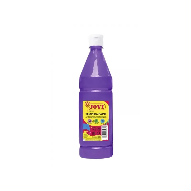 Jovi Tempera Paint Tempera Liquida 1000ml - Base Agua - Lista para Usar - Alto Poder Cubriente - Secado Rapido - Excelente Rendi