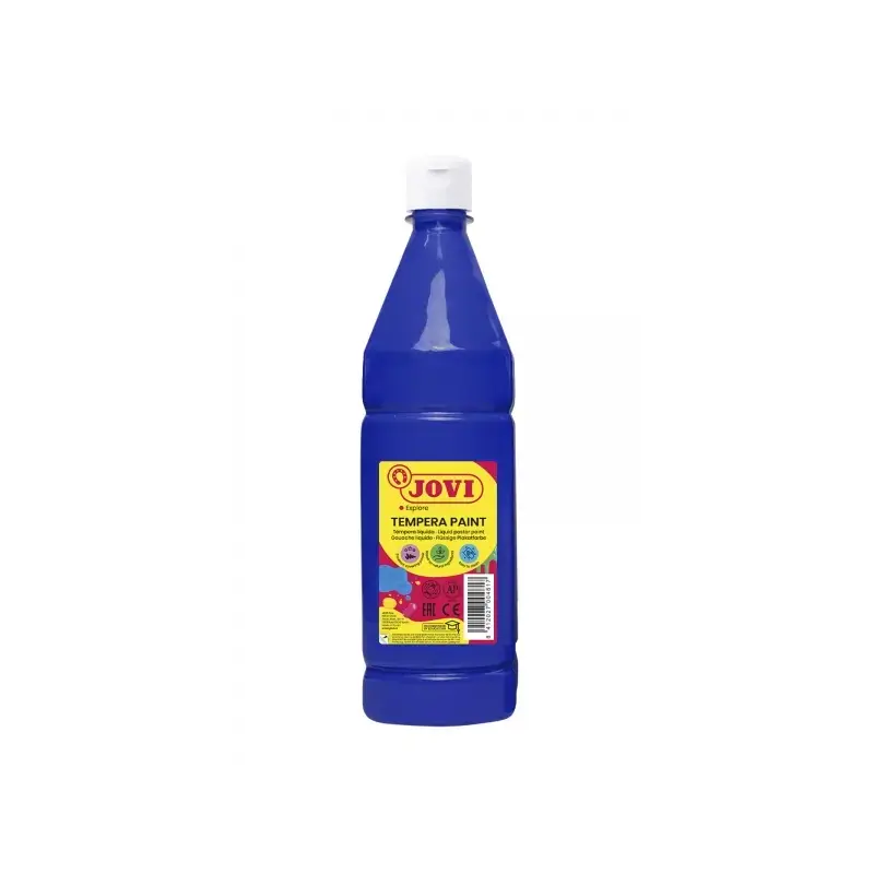 Jovi Tempera Paint Tempera Liquida 1000ml - Base Agua - Lista para Usar - Alto Poder Cubriente - Secado Rapido - Excelente Rendi