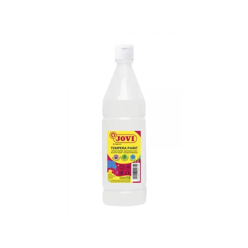 Jovi Tempera Paint Tempera Liquida 1000ml - Base Agua - Lista para Usar - Alto Poder Cubriente - Secado Rapido - Excelente Fluid