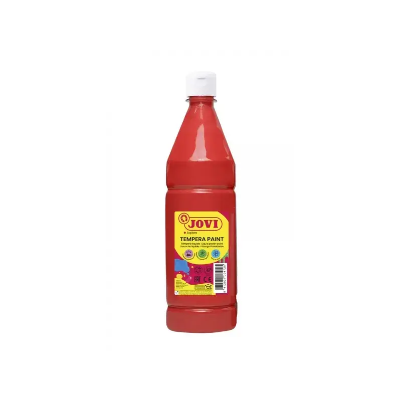 Jovi Tempera Paint Tempera Liquida 1000ml - Base Agua - Lista para Usar - Alto Poder Cubriente - Secado Rapido - Excelente Rendi