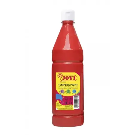 Jovi Tempera Paint Tempera Liquida 1000ml - Base Agua - Lista para Usar - Alto Poder Cubriente - Secado Rapido - Excelente Rendi