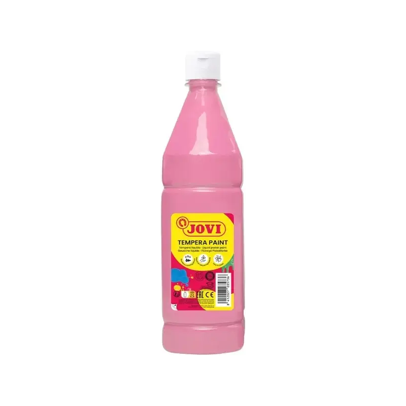 Jovi Tempera Paint Tempera Liquida 1000ml - Base Agua - Lista para Usar - Alto Poder Cubriente - Secado Rapido - Excelente Rendi
