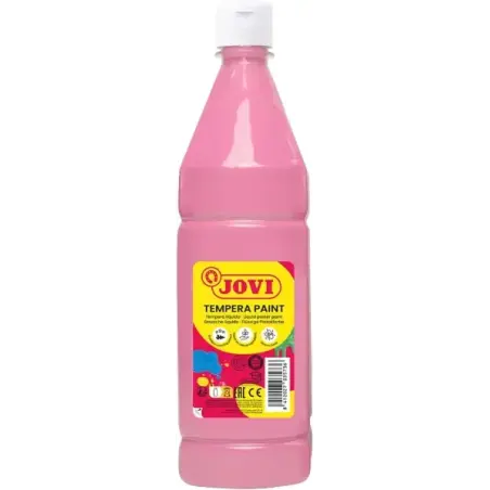 Jovi Tempera Paint Tempera Liquida 1000ml - Base Agua - Lista para Usar - Alto Poder Cubriente - Secado Rapido - Excelente Rendi