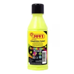 Jovi Tempera Paint Tempera Liquida Fosforescente 250ml - Brilla en la Oscuridad - Secado Rapido - Excelente Adherencia - Lista p