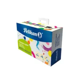 Pelikan Pack de 6 Temperas - 40ml - Pincel de Pelo Pony Nº4 - Consistencia Cremosa - Colores Surtidos | Ahorro Imprimiendo