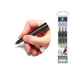 Bismark Pack 3 Rotuladores Calibrados 0.2, 0.4, 0.8mm - Color Negro | Ahorro Imprimiendo