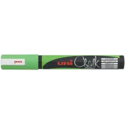 Uni-ball PWE-5M Marcador de Tiza Liquida - Punta Conica 1.8-2.5mm - Borrado en Humedo - Resistente a la Lluvia - Color Verde | A