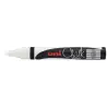 Uni-ball PWE-5M Marcador de Tiza Liquida - Punta Conica 1.8-2.5mm - Borrado en Humedo - Resistente a la Lluvia - Color Blanco |