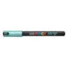 Posca PC-1MR Marcador de Pintura - Punta Roller de Fibra 0.7mm - Tinta Pigmentada Base al Agua - Resistente a la Luz - Color Ver