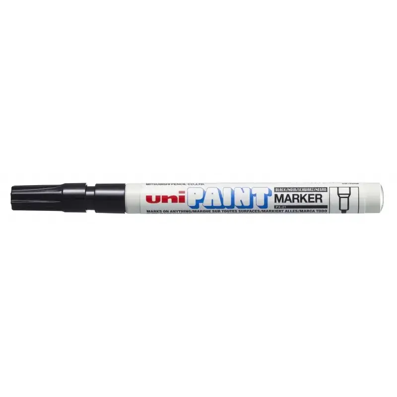 Uni-ball PX-21 Paint Marker - Marcador de Pintura - Punta Acrilica de Bala 0.8-1.2mm - Permanente en Todas las Superficies - Res