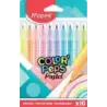 Maped Color´Peps Pastel Pack de 10 Rotuladores con Punta Media Bloqueada 2.8mm - Tinta Lavable - Colores Pastel Surtidos | Ahorr