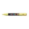 Posca PC-1M Marcador de Pintura - Punta de Poliester Conica 0.7mm - Tinta Base al Agua - Resistente a la Luz - Color Amarillo |