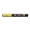 Posca PC-1M Marcador de Pintura - Punta de Poliester Conica 0.7mm - Tinta Base al Agua - Resistente a la Luz - Color Amarillo |