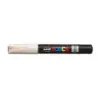Posca PC-1M Marcador de Pintura - Punta de Poliester Conica 0.7mm - Tinta Base al Agua - Resistente a la Luz - Color Beige | Aho