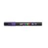 Posca PC-3M Marcador de Pintura - Punta Conica de 0.9-1.3mm - Tinta Base al Agua - Resistente a la Luz - Color Violeta | Ahorro