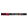 Posca PC-3M Marcador de Pintura - Punta Conica 0.9-1.3mm - Tinta Base al Agua - Resistente a la Luz - Color Rojo Oscuro | Ahorro