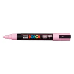 Posca PC-5M Marcador de Pintura - Punta de Bala 1.8-2.5mm - Tinta Base al Agua - Resistente a la Luz - Color Rosa Claro | Ahorro