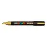 Posca PC-5M Marcador de Pintura - Punta de Poliester 1.8-2.5mm - Tinta Base al Agua - Resistente a la Luz - Color Oro | Ahorro I
