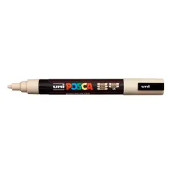 Posca PC-5M Marcador de Pintura - Punta de Poliester 1.8-2.5mm - Tinta Base al Agua - Resistente a la Luz - Color Beige | Ahorro