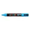 Posca PC-5M Marcador de Pintura - Punta de Bala 1.8-2.5mm - Tinta Base al Agua - Resistente a la Luz - No Permanente - Color Azu