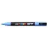 Posca PC-3M Marcador de Pintura - Punta Conica 0.9-1.3mm - Tinta Base al Agua - Resistente a la Luz - No Permanente - Color Azul