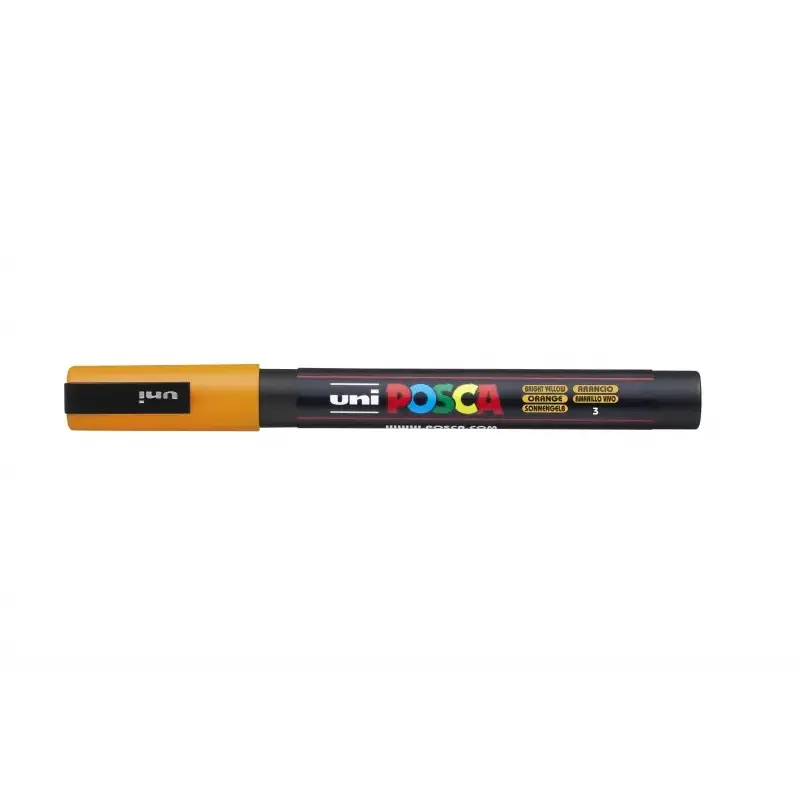 Posca PC-3M Marcador de Pintura - Punta Conica de Poliester 0.9-1.3mm - Tinta Base al Agua - Resistente a la Luz - No Permanente