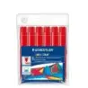 Staedtler Noris Jumbo 340 Pack de 6 Rotuladores Jumbo - Punta de Fibra - Trazo 3mm - Tapa Ventilada - Color Rojo | Ahorro Imprim