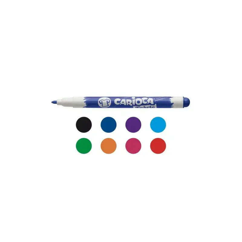 Carioca Pack de 8 Rotuladores para Pizarra Blanca - Punta Fina de Ø 2.8mm - Secado Rapido - Se Borra Facilmente - Colores Surtid