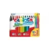 Carioca Jumbo Pack de 12 Rotuladores + 2 Gratis - Punta 6mm - Superlavables - Colores Surtidos | Ahorro Imprimiendo