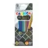Carioca Metallic Pack de 12 Lapices Hexagonales Metalicos - Colores Cubrientes - Ideales para Superficies Oscuras - Mina Premium