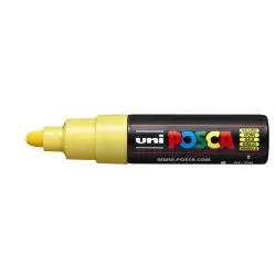 Posca PC-7M Marcador de Pintura - Punta de Bala 4.5-5.5mm - Base al Agua - Resistente a la Luz - Color Amarillo | Ahorro Imprimi