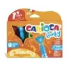 Carioca Baby Teddy Pack de 6 Rotuladores - Super Seguros - Forma Ergonomica - Tinta Superlavable - Dermatologicamente Testado -