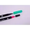 Apli Brush Marker Pack de 6 Rotuladores Acuarelables de Doble Punta - Punta Pincel de 1-4mm y Punta Redonda de 1mm - Tinta Base