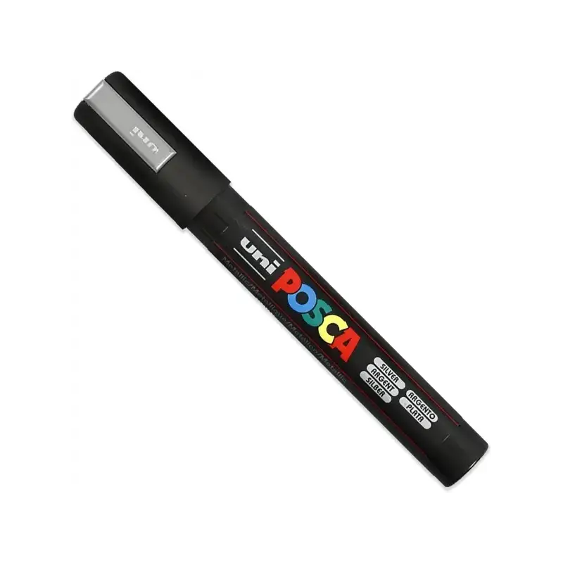 Posca PC-5M Pack de 4 Marcadores de Pintura - Punta de Bala 1.8-2.5mm - Tinta Base al Agua - No Permanente - Resistente a la Luz