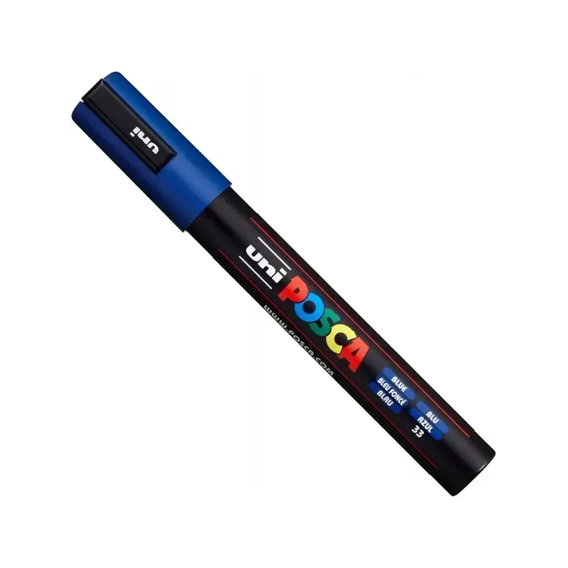 Posca PC-5M Pack de 4 Marcadores de Pintura - Punta de Bala 1.8-2.5mm - Tinta Base al Agua - No Permanente - Resistente a la Luz