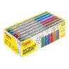 Jovi Metalic Caja de 24 Rotuladores - Colores Efecto Metalico - Tinta Base de Agua - Facil Limpieza - Ideal para Papel Oscuro y