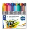 Staedtler 3200 Pack de 36 Rotuladores de Doble Punta - Resistente a la Presion - Colores Surtidos | Ahorro Imprimiendo