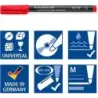 Staedtler Lumocolor 317 Pack de 10 Rotuladores Permanentes - Punta Media Redonda - Trazo 1mm Aprox - Capuchon con Clip - Secado
